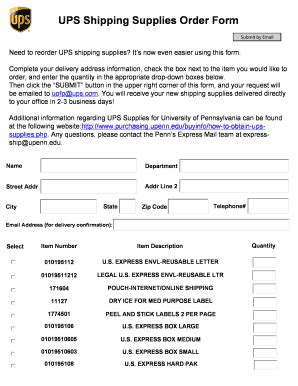 Ups Shipping Form Pdf - Fill Online, Printable, Fillable, Blank | pdfFiller