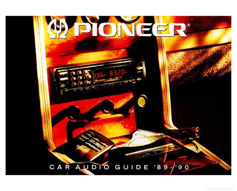 Pioneer Car Audio Guide Product Catalogue | HiFi Engine