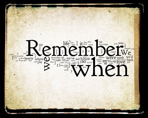 Remember When Lyrics Alan Jackson Word Art Print By No9images 46665 ...