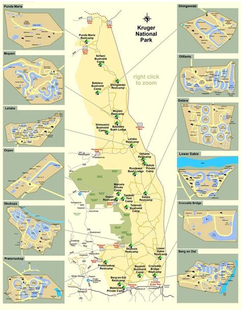 Kruger National Park Map - GLOBAL GREY NOMADS