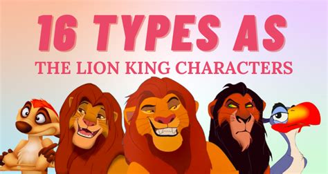 16 Personality Types of The Lion King Characters | So Syncd