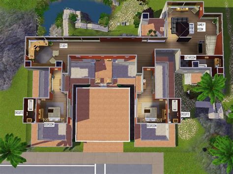 Sims 3 Modern House Floor Plans - Viewing Gallery