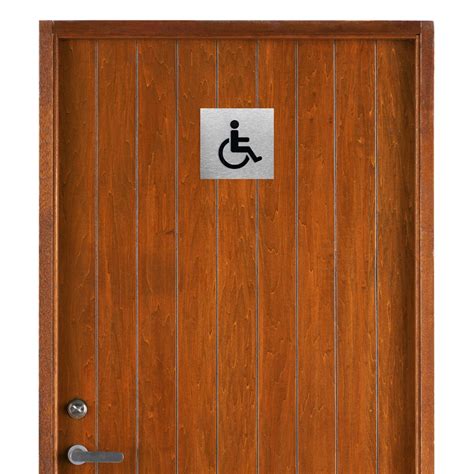 Handicap Bathroom Sign Handicapped Signs Wheelchair - Etsy