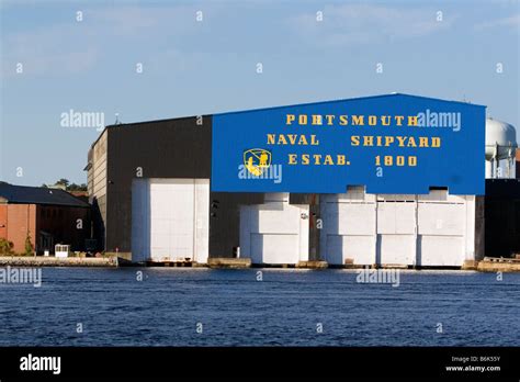 The Portsmouth Naval Shipyard located on the Piscataqua River at ...