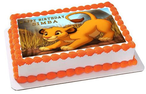 Lion King Simba Edible Birthday Cake Topper