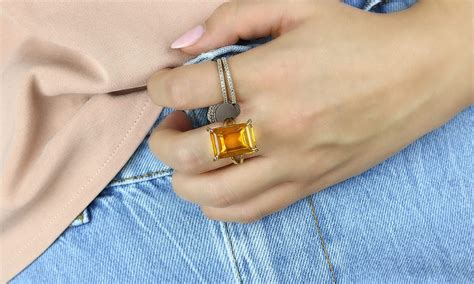 Citrine Birthstone Ring