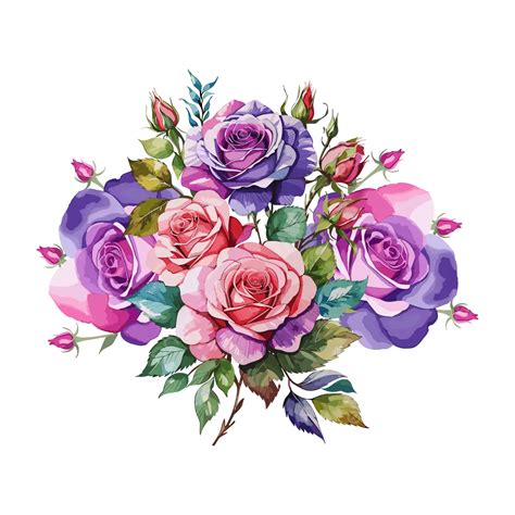 Transparent Watercolor Flowers Design Vector, Transparent Watercolor Flowers Design, Flowers ...