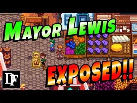 Mayor Lewis Exposed! Gold Statue Event! - Stardew Valley 1.3 - YouTube ...