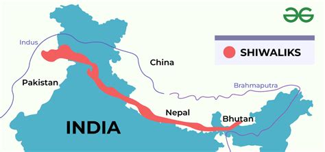 Shivalik Range In India Map - Dorine Jessamine