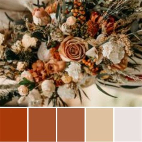 The best burnt orange wedding color schemes for a rich romantic feel