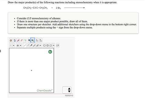 Solved Draw the major product(s) of the following reactions | Chegg.com