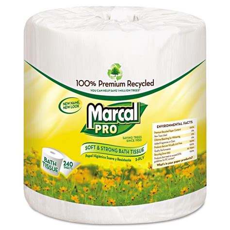 Marcal Sunrise Toilet Paper Standard Roll 2-Ply (48 Rolls) MRC3001 - The Home Depot | Bath ...