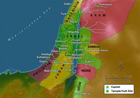 Israel and Judah Map - Bible Odyssey