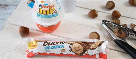 Kinder Bueno Ice Cream Bar und Kinder Joy Ice Cream