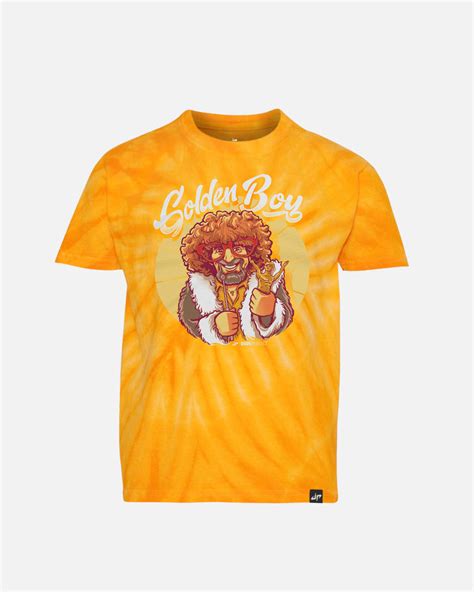 Dude Perfect 'Golden Boy' Tie Dye Tee (Gold Spiral Dye) - Dude Perfect Official