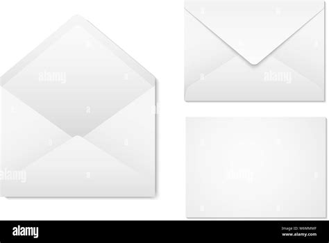 Blank paper envelopes for your design. Envelopes mockup front and back ...