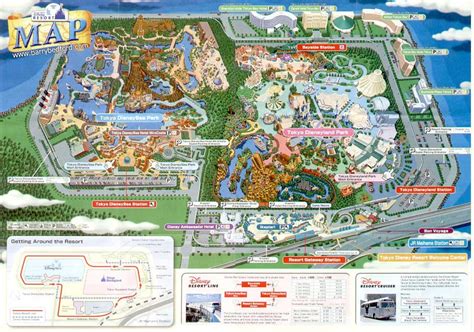 Theme Park Brochures Tokyo Disneyland/DisneySea Map 2002 | ThemeParkBrochures.net