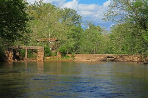 White Dam, Middle Oconee River, near Flinchum's Phoenix, Clarke County, Georgia 2 - a photo on ...