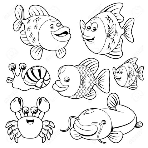 Fish clipart black and white jpg – Clipartix