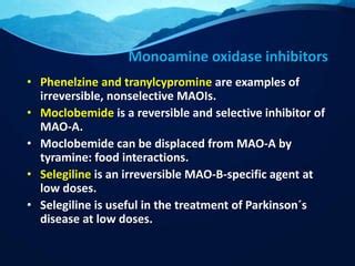 Antidepressants, pharmacodynamics | PPT