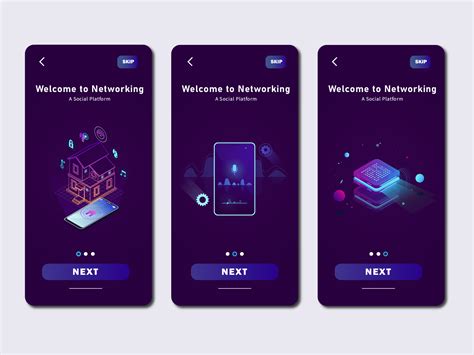 Networking UI Design by Aquaspac on Dribbble