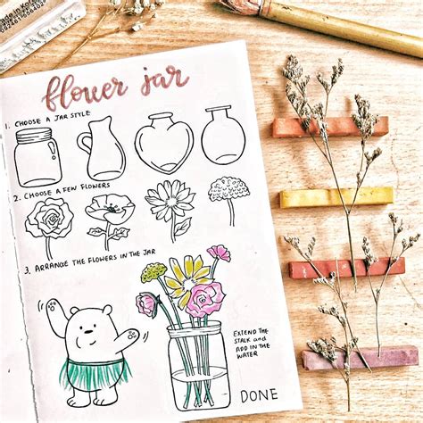 16 Doodle Tutorials (Step By Step) For Your Bullet Journal - Craftsonfire