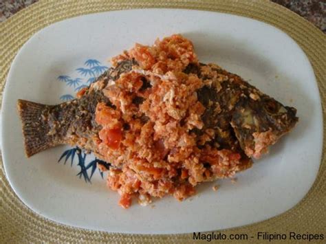 Filipino Recipe Sarciadong Tilapia (Fish Sarciado) « Magluto.com ...