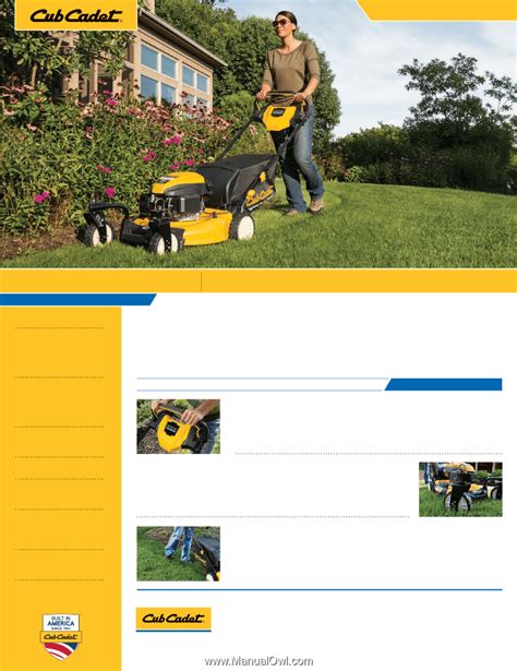 Cub Cadet SC 300 hw | Signature Cut Series Push Lawn Mowers Brochure