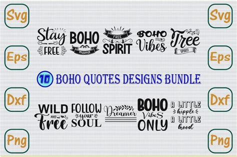 Boho Quotes Designs Bundle Graphic by Design Maker · Creative Fabrica