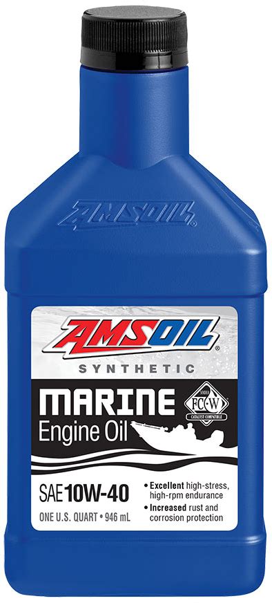 AMSOIL SAE 10W-40 Synthetic Marine Motor Oil