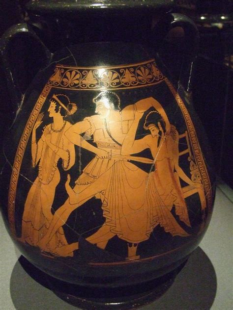 Orestes killing Aegisthus – red-figured vase bc 500 – Ores… | Flickr