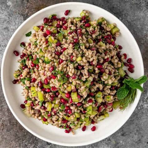 Pomegranate Barley Salad - Silk Road Recipes