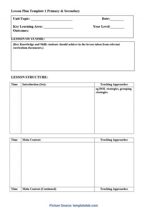 Backwards Design Lesson Plan Template