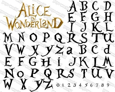 Alice In Wonderland Font