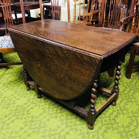 Solid Oak Drop Leaf Oval Dining Table | Treasure Trove Antiques, Castlebridge, Wexford | Antique ...