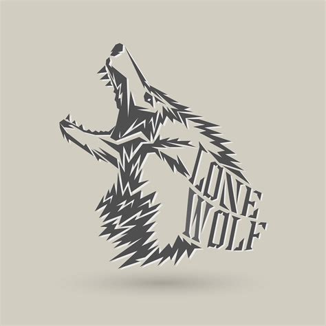 lone wolf logo 640576 Vector Art at Vecteezy