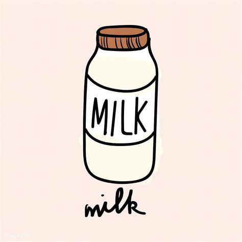 Illustration of milk bottle vector | free image by rawpixel.com ...