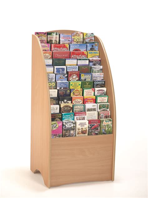 Wooden leaflet/flyer/brochure display for 60 leaflets