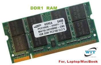 1GB DDR1 PC2100 200pin Sodimm CL2.5 Memory(RAM) Module (Original) for ...