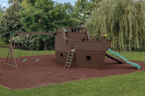 Outdoor Wooden Pirate Ship Playset #300 | Innovative Playtime