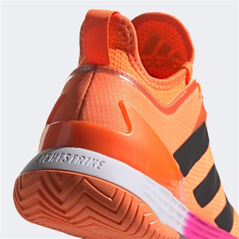 Adidas Mens Adizero Ubersonic 4 Tennis Shoes - Screaming Orange ...