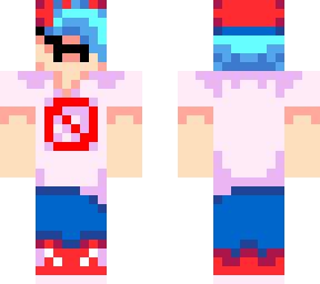 Boyfriend fnf | Minecraft Skin