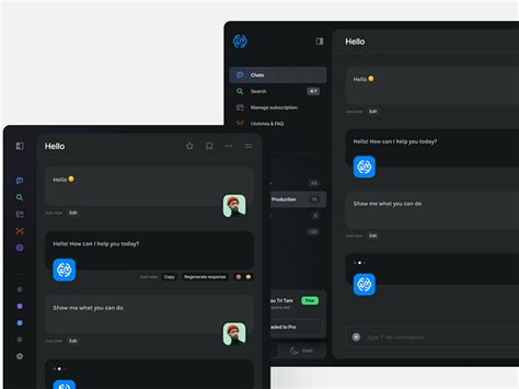 AI Dashboard - Conversation by Mario Alfred on Dribbble