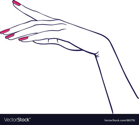 Woman hands collection Royalty Free Vector Image