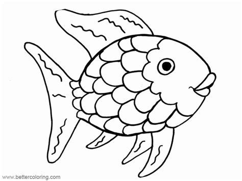 Rainbow Fish Coloring Page Awesome Rainbow Fish Coloring Pages Free Printable Coloring Pages in ...