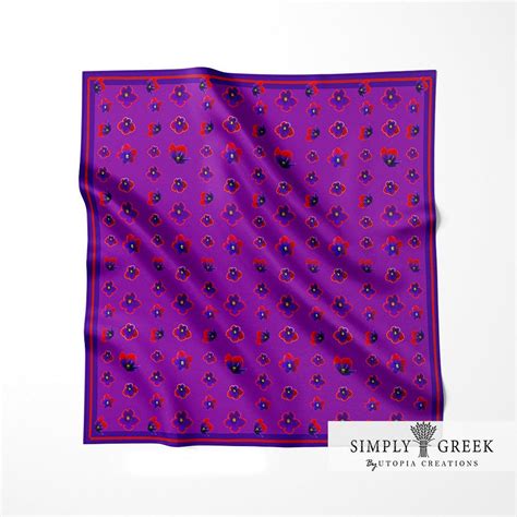**NEW** Purple Violets Oversized Silk Scarf – Simply Greek