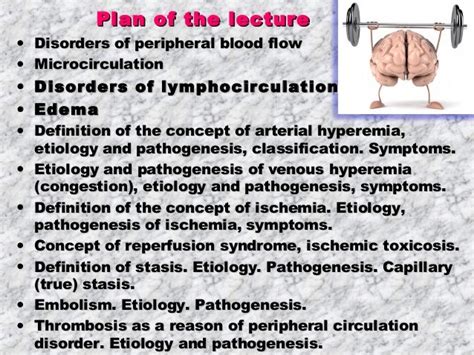 Typical disorders of peripheral blood flow