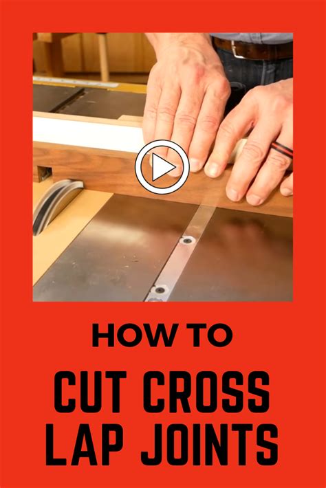 Making a cross lap joint is pretty easy. You can do it with a standard miter gauge on a regular ...