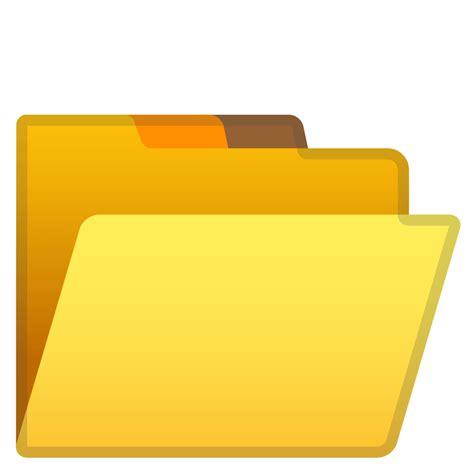 Open file folder Icon | Noto Emoji Objects Iconset | Google