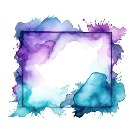 Premium AI Image | Watercolor frame Background with copy space